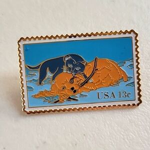 Dog and Cat Pin